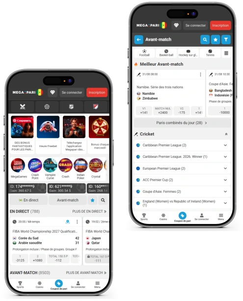 Paris sportifs Megapari : le site officiel au Maroc